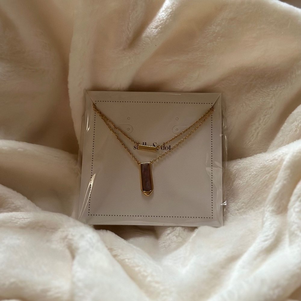 Gold layered necklace